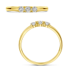 gouden trilogie ring met 3 zirkonia steentjes maat 54 - 601186