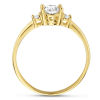 gouden trilogie ring met zirkonia maat 51 - 601187