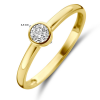 gouden ring met zirkonia 4mm maat 53 - 601188