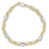 Fjory 18cm bicolor gouden Fantasie Anker schakel 6mm - 601192