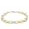 Fjory 18cm bicolor gouden Fantasie Anker schakel 6mm - 601192