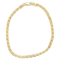 gouden armband Fjory 3mm geel Valkenoog 18cm - 601195 gouden armband Fjory 3mm geel Valkenoog 18cm - 601195