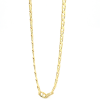 gouden ketting valkenoog 50cm Fjory 3mm met zilveren kern - 601196 gouden ketting valkenoog 50cm Fjory 3mm met zilveren kern - 601196