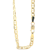 gouden ketting valkenoog 50cm Fjory 3mm met zilveren kern - 601196 gouden ketting valkenoog 50cm Fjory 3mm met zilveren kern - 601196