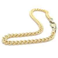 gouden armband extra bol gourmet geel 3,8mm breed 18cm - 601197 gouden armband extra bol gourmet geel 3,8mm breed 18cm - 601197