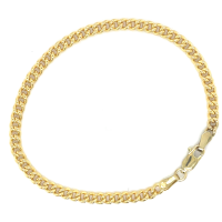 gouden armband extra bol gourmet geel 3,8mm breed 18cm - 601197 gouden armband extra bol gourmet geel 3,8mm breed 18cm - 601197