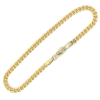 gouden armband extra bol gourmet geel 3,8mm breed 18cm - 601197