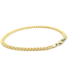 gouden armband extra bol gourmet geel 3,8mm breed 18cm - 601197