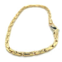 gouden armband met zilveren kern Fjory Palmier 2mm 18cm - 601199 gouden armband met zilveren kern Fjory Palmier 2mm 18cm - 601199