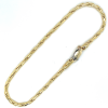 gouden armband met zilveren kern Fjory Palmier 2mm 18cm - 601199