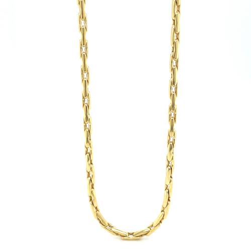 gouden schakelketting Fjory Palmier 2mm geel 45cm met zilveren kern - 601200 gouden schakelketting Fjory Palmier 2mm geel 45cm met zilveren kern - 601200