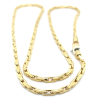 gouden schakelketting Fjory Palmier 2mm geel 45cm met zilveren kern - 601200 gouden schakelketting Fjory Palmier 2mm geel 45cm met zilveren kern - 601200