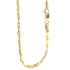 gouden schakelketting Fjory Palmier 2mm geel 45cm met zilveren kern - 601200 gouden schakelketting Fjory Palmier 2mm geel 45cm met zilveren kern - 601200