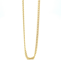 gouden gourmet ketting massief 50cm Fjory met zilveren kern 2,2mm - 601203 gouden gourmet ketting massief 50cm Fjory met zilveren kern 2,2mm - 601203
