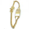 Fjory kinderplaatarmband goud met zilveren kern 11-13cm - 601204