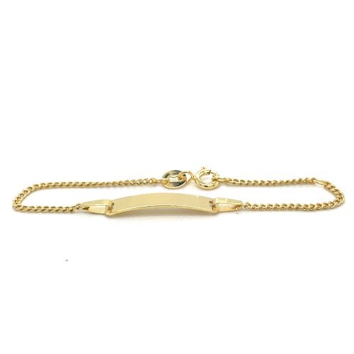Fjory kinderplaatarmband goud met zilveren kern 11-13cm - 601204