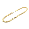 armband Venetiaans rond 18cm armband goud met zilveren kern - 601206 armband Venetiaans rond 18cm armband goud met zilveren kern - 601206
