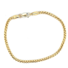 armband Venetiaans rond 18cm armband goud met zilveren kern - 601206 armband Venetiaans rond 18cm armband goud met zilveren kern - 601206
