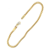 armband Venetiaans rond 18cm armband goud met zilveren kern - 601206 armband Venetiaans rond 18cm armband goud met zilveren kern - 601206