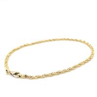 Fjory Singapore koord combischakel 2mm geel - 601207 Fjory Singapore koord combischakel 2mm geel - 601207