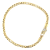 Venetiaans rond met geel tussenoog 3,0mm breed 18cm - 601209