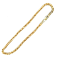 Fjory Spiga vierkante schakel 2,5mm breed 18cm - 601210 Fjory Spiga vierkante schakel 2,5mm breed 18cm - 601210