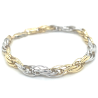 Fjory 5mm bicolor Fantasie/Touw schakel - 601211 Fjory 5mm bicolor Fantasie/Touw schakel - 601211