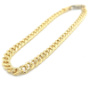 armband Fjory Gourmet Bol 3,5mm 18cm goud met hart van zilver - 601215