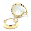 oorringen goud massief Ovaal met zilvren kern Fjory 10mm - 601220 oorringen goud massief Ovaal met zilvren kern Fjory 10mm - 601220
