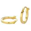 gouden oorringen vierkante buis met zilveren kern Fjory oorring 10mm - 601222 gouden oorringen vierkante buis met zilveren kern Fjory oorring 10mm - 601222