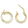 gouden oorringen vierkante buis met zilveren kern Fjory oorring 10mm - 601222 gouden oorringen vierkante buis met zilveren kern Fjory oorring 10mm - 601222