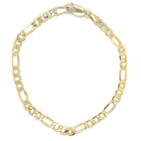 armband goud Fjory 4mm Figaro schakel 18cm - 601223 armband goud Fjory 4mm Figaro schakel 18cm - 601223