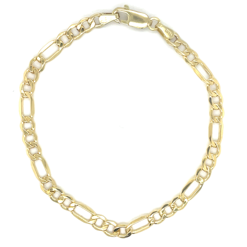 armband goud Fjory 4mm Figaro schakel 18cm - 601223