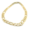 armband goud Fjory 4mm Figaro schakel 18cm - 601223