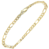 armband goud Fjory 4mm Figaro schakel 18cm - 601223