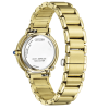 goudkleurig stalen horloge van Citizen met blauwe wijzerplaat en diamant EM1099-57L - 601225 goudkleurig stalen horloge van Citizen met blauwe wijzerplaat en diamant EM1099-57L - 601225