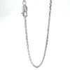 Anker ketting zilver gediamanteerd 45cm lang en 1,6 mm breed - 601229 Anker ketting zilver gediamanteerd 45cm lang en 1,6 mm breed - 601229