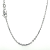 Anker ketting zilver gediamanteerd 45cm lang en 1,6 mm breed - 601229 Anker ketting zilver gediamanteerd 45cm lang en 1,6 mm breed - 601229