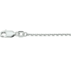 Anker ketting zilver gediamanteerd 45cm lang en 1,6 mm breed - 601229 Anker ketting zilver gediamanteerd 45cm lang en 1,6 mm breed - 601229