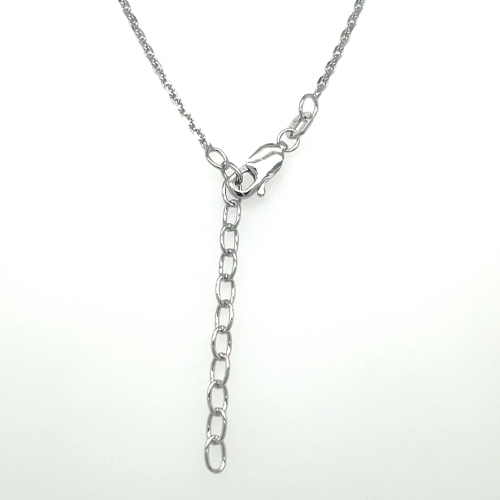 collier anker gediamanteerd 1,7 mm 41 + 4 cm - 601230