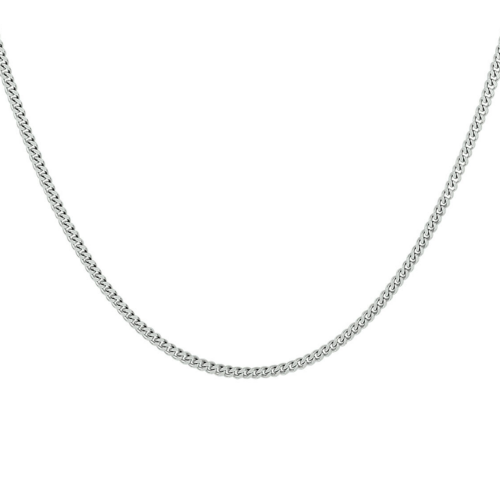 Gourmette ketting zilver 45cm 4-zijdes geslepen 1,7 mm - 601231