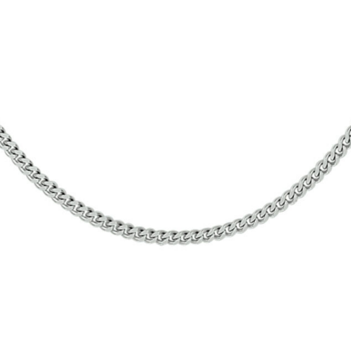 Gourmette ketting zilver 45cm 4-zijdes geslepen 1,7 mm - 601231