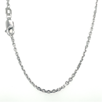 Anker ketting 50cm gediamanteerd 1,6 mm zilver - 601232 Anker ketting 50cm gediamanteerd 1,6 mm zilver - 601232
