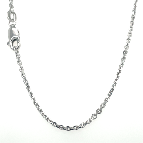 Anker ketting 50cm gediamanteerd 1,6 mm zilver - 601232