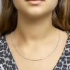 Anker ketting 60cm gediamanteerd zilver 1,6 mm - 601233