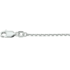 Anker ketting 60cm gediamanteerd zilver 1,6 mm - 601233