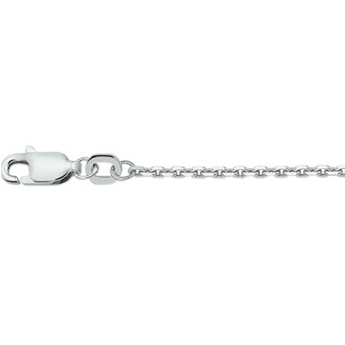 Anker ketting 60cm gediamanteerd zilver 1,6 mm - 601233