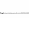 figaro ketting 50cm lang in zilver en 3,3 mm breed - 601234