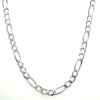 figaro ketting 50cm lang in zilver en 3,3 mm breed - 601234