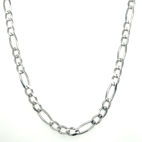 figaro ketting 50cm lang in zilver en 3,3 mm breed - 601234
